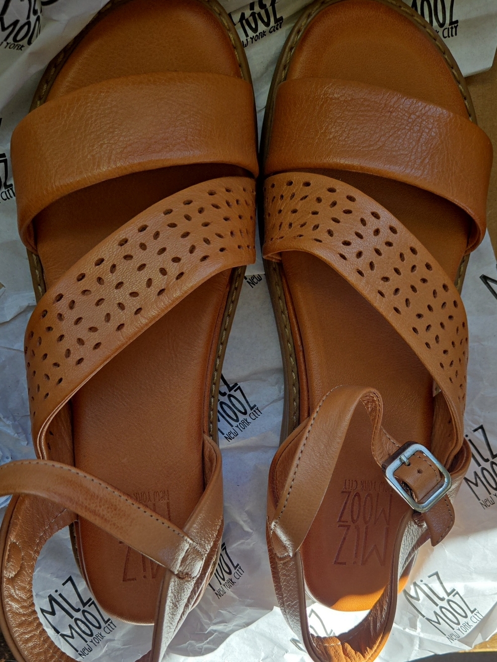 Miz Mooz Leather Adjustable strap Sandals